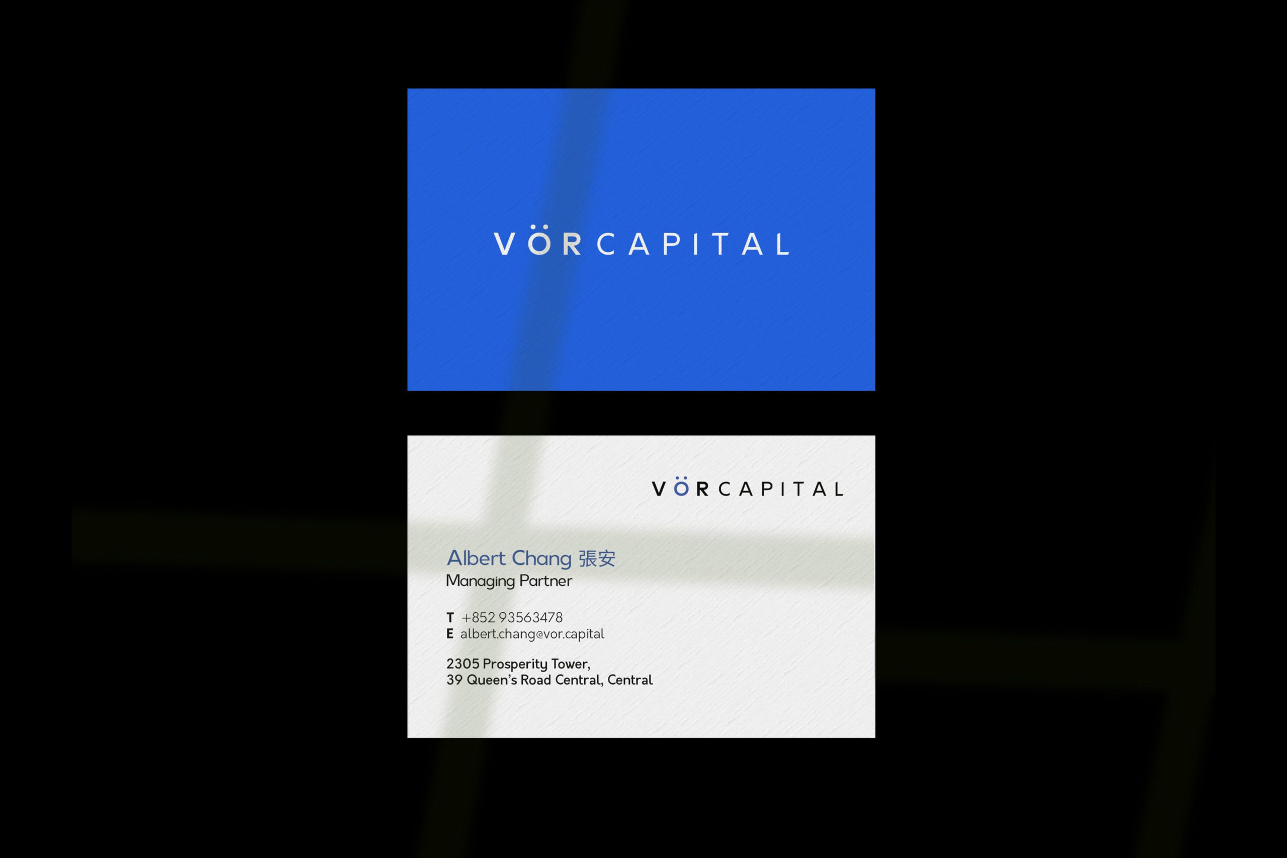 VOR Capital Business card design