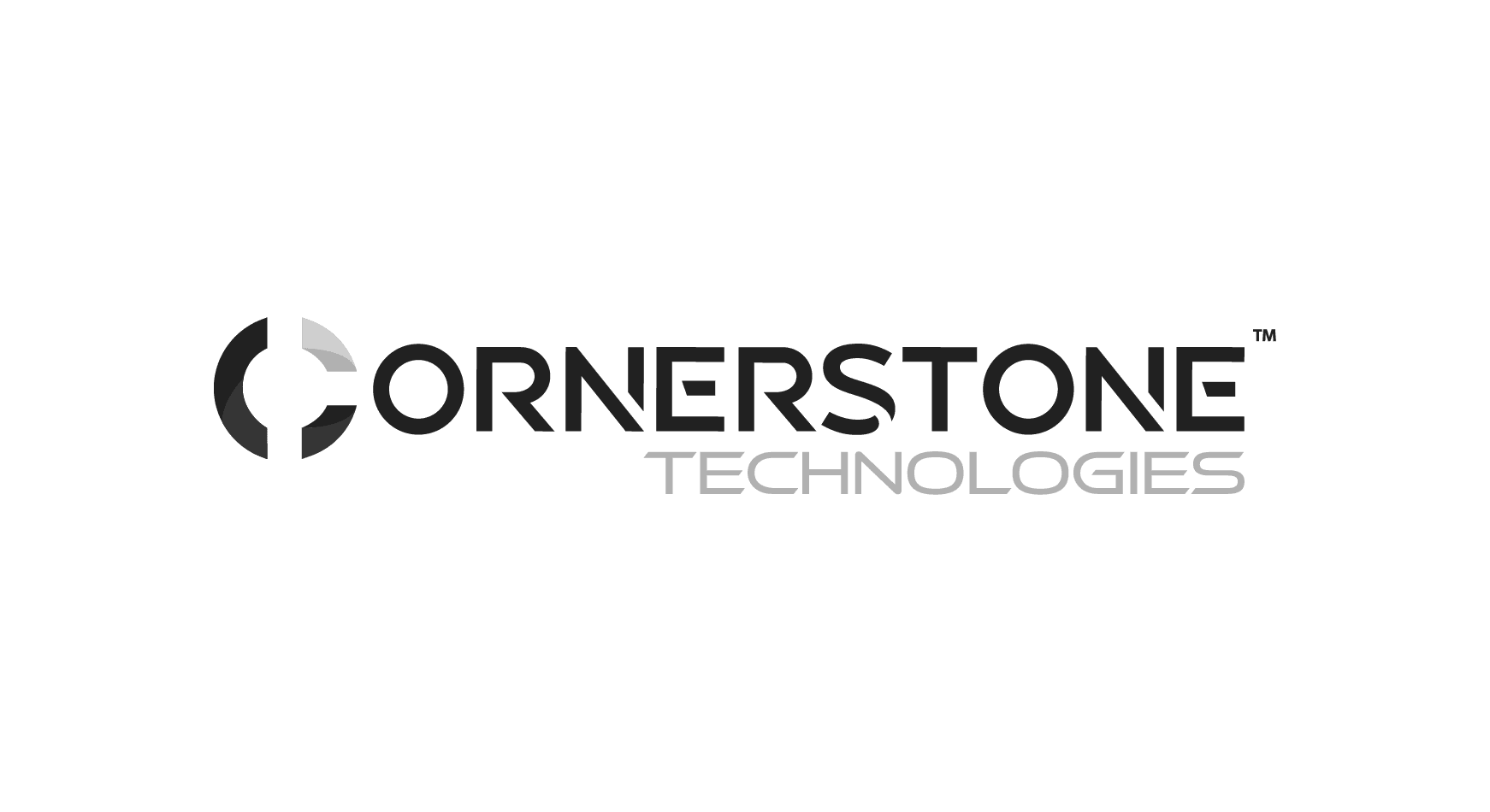 Cornerstone Technologies Logo Grayscale