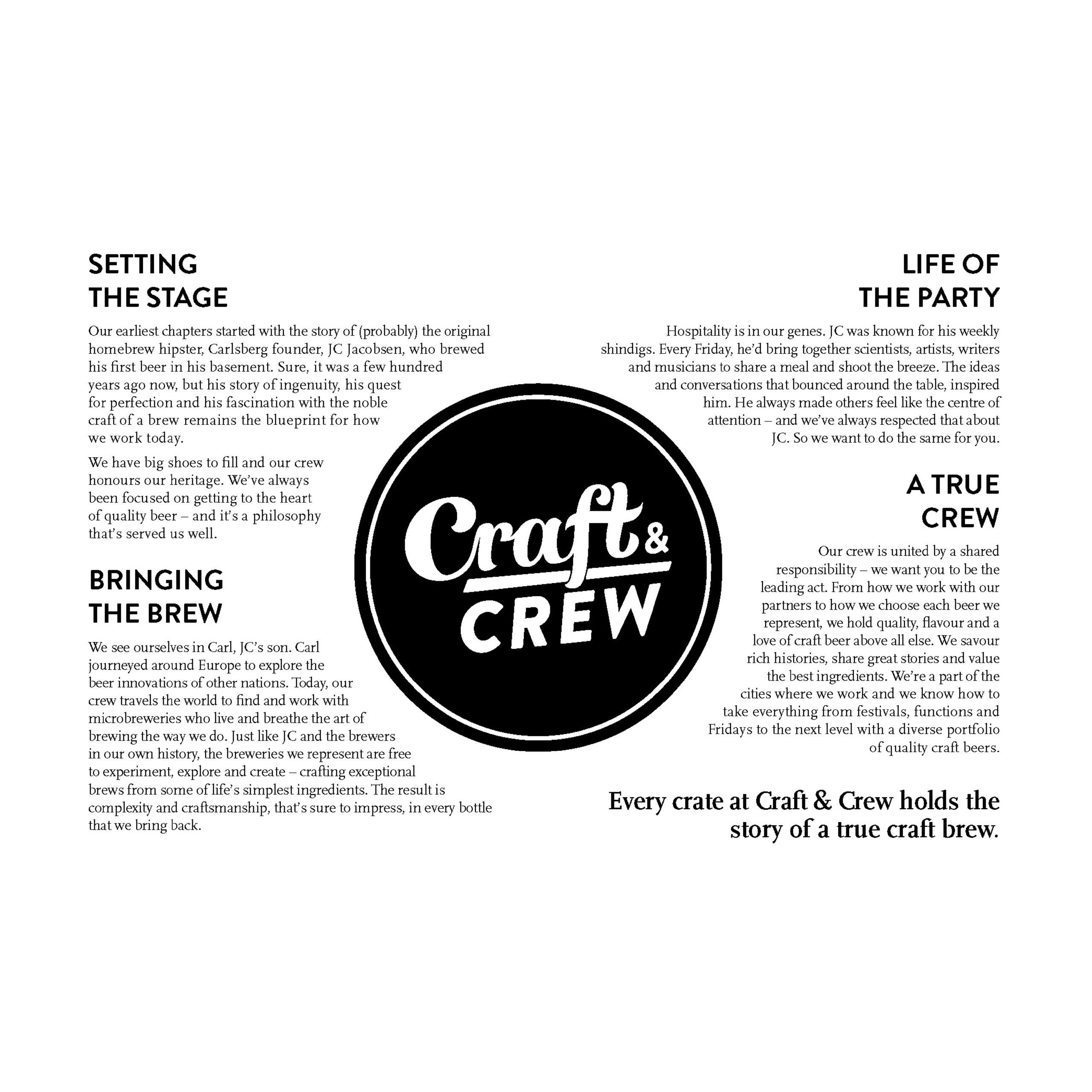 Craft & Crew Branding Content Writing