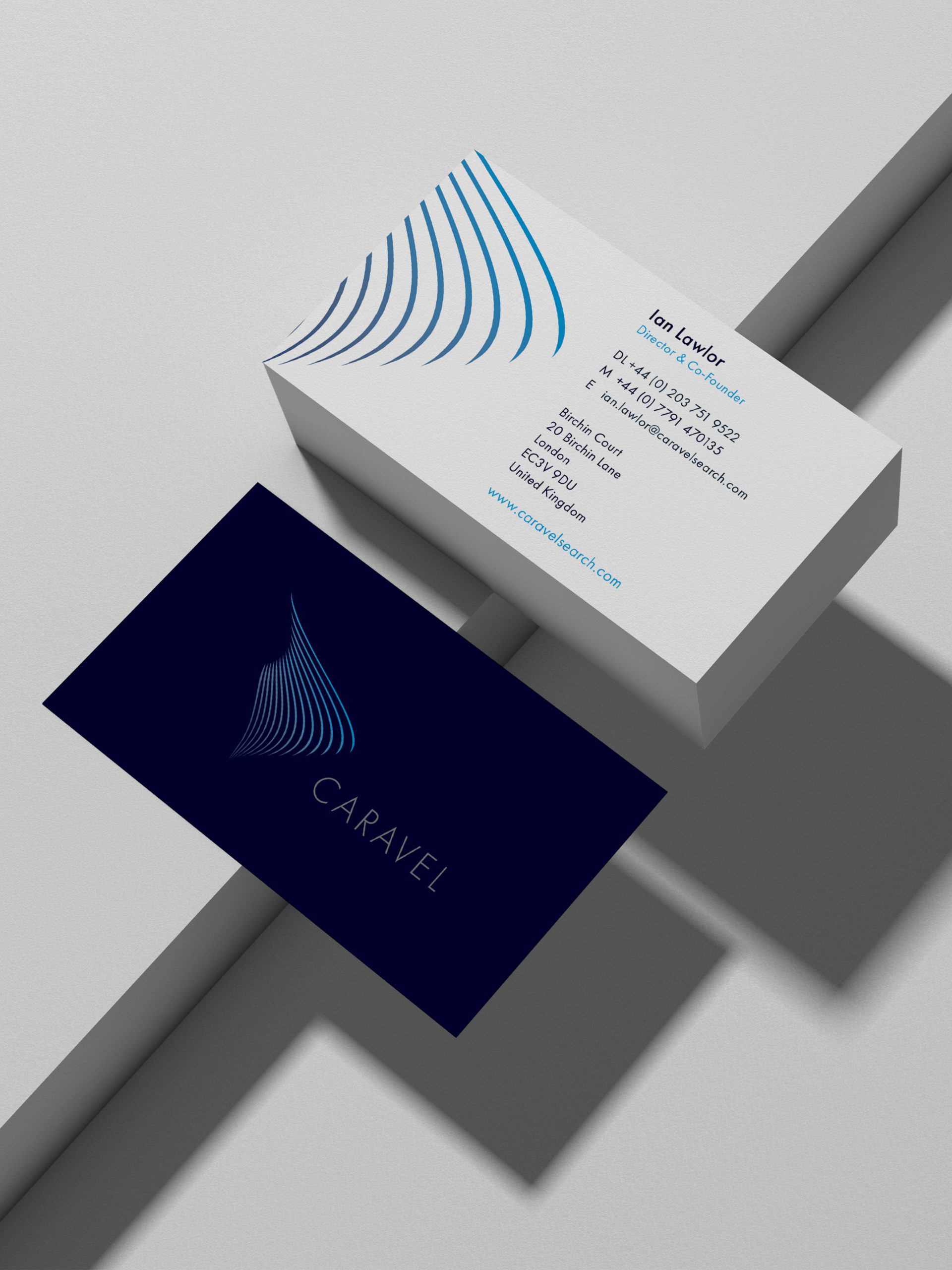 Caravel business card design