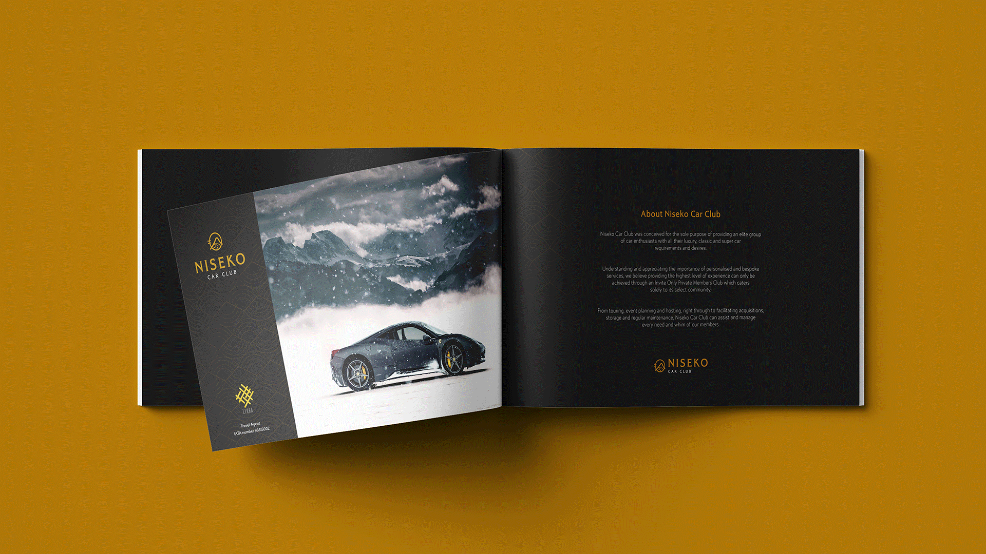 Niseko Car Club brochure design