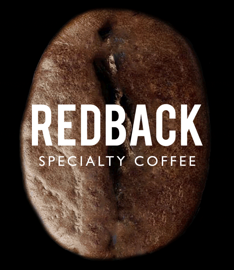 Redback Coffee logo overlay images