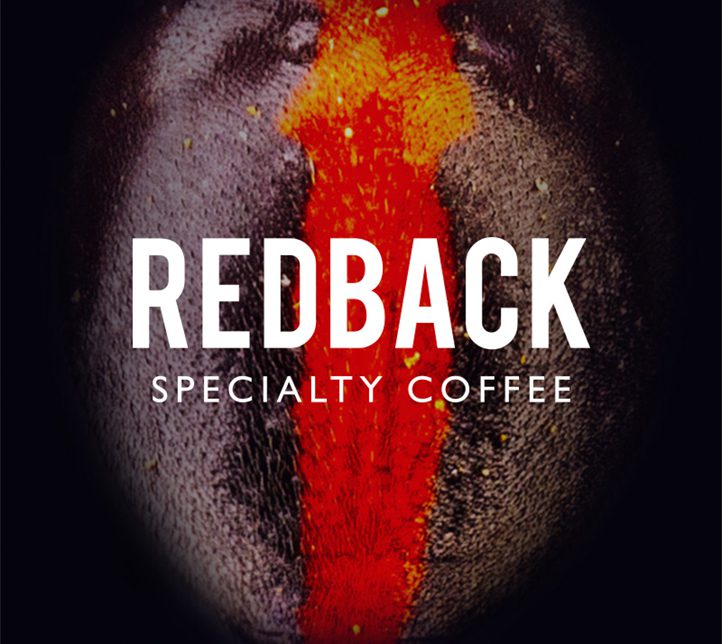 Redback Coffee white logo overlay image
