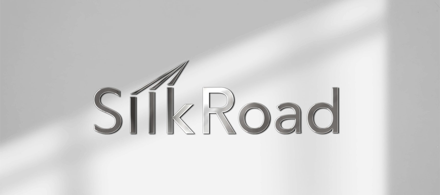 Silkroad 3D logo on wall
