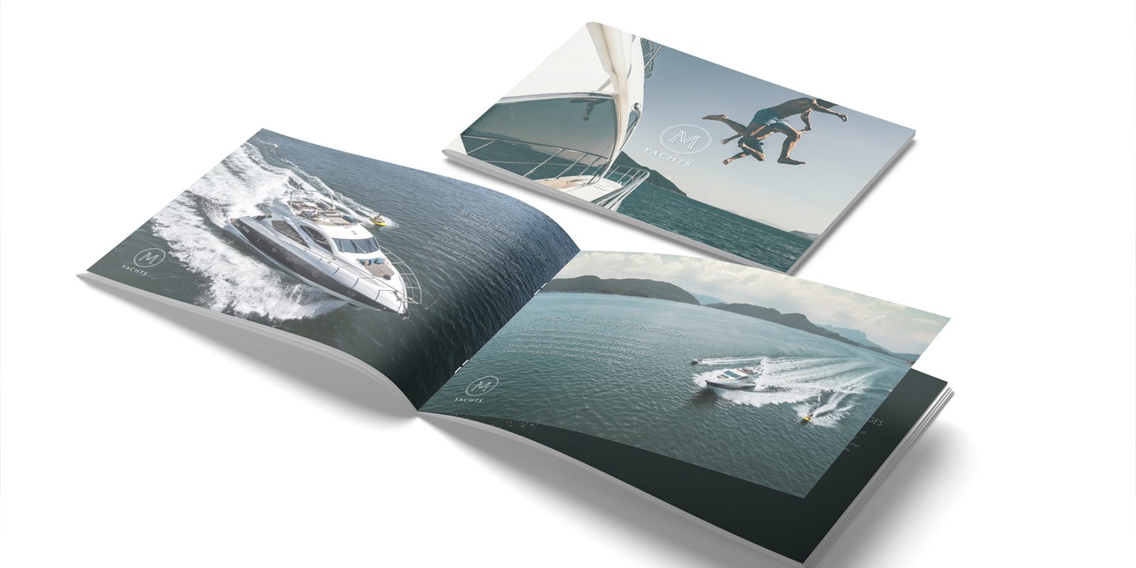 M Yachts Branding Brochure Design With A Cover Page