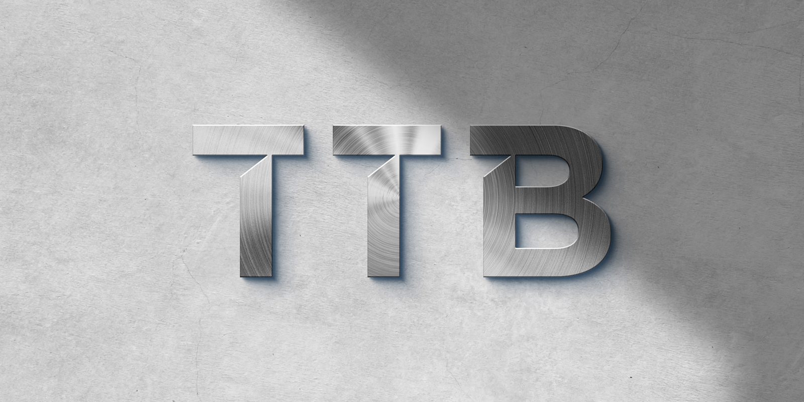 TTB Silver 3D Logo On Wall