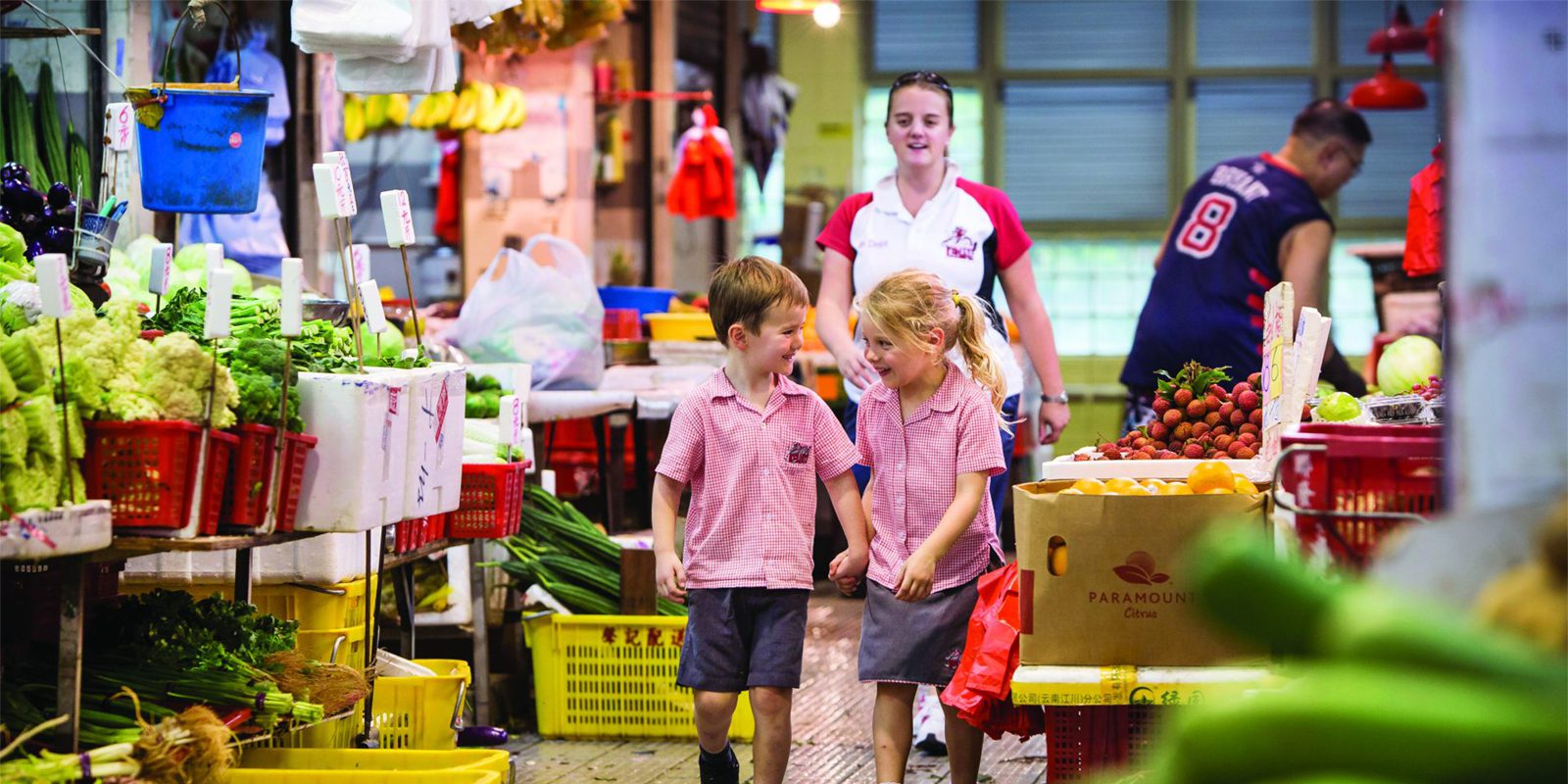 Kellet International School Kindergarten Students in wet market