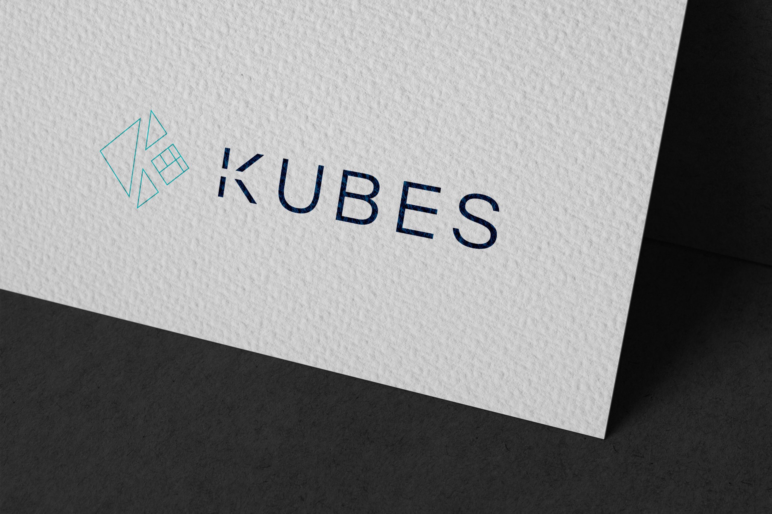 Kubes Branding Project Logo Embossed On Paper