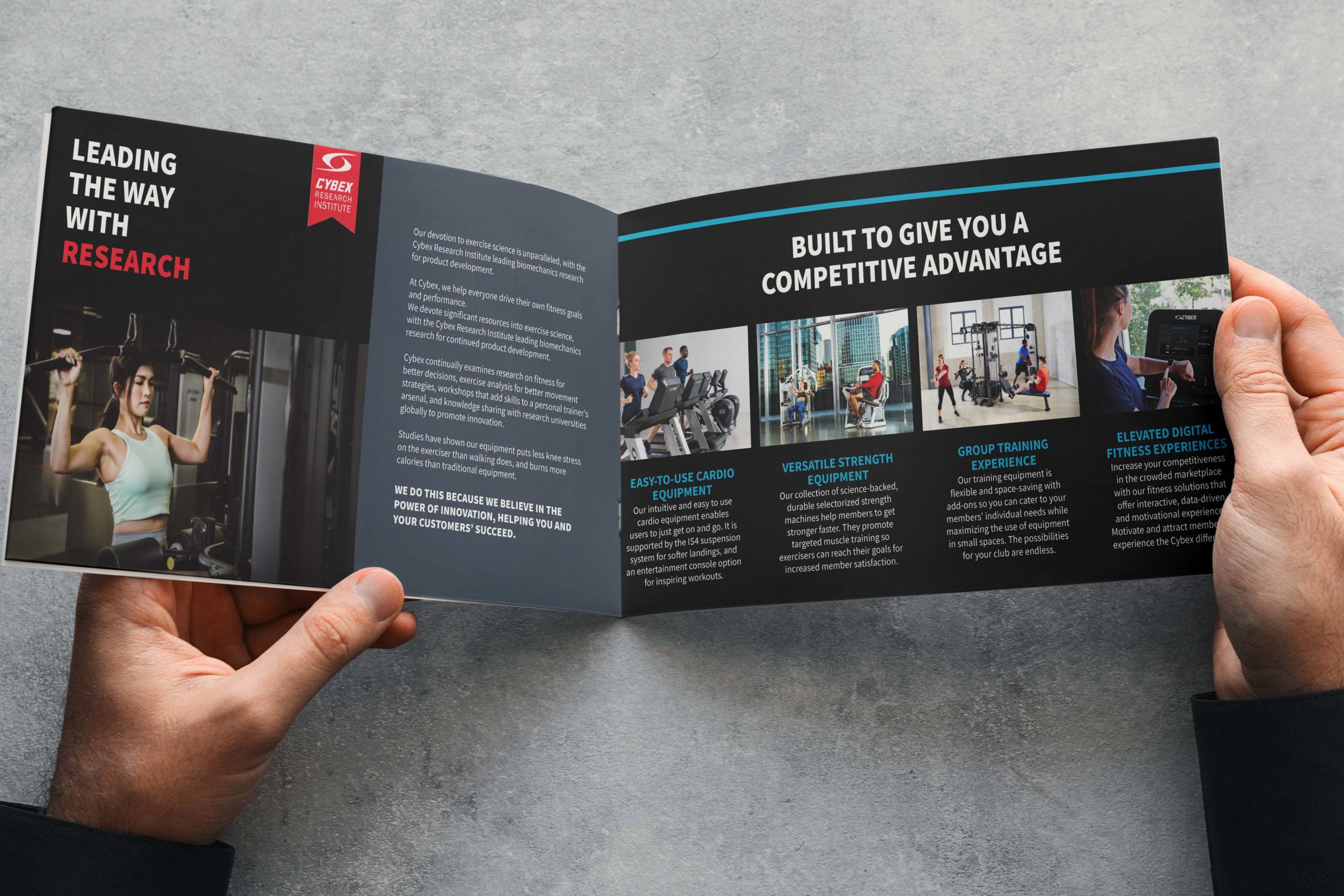 Cybex Marketing Campaing By ipulse Brochure Design Spread