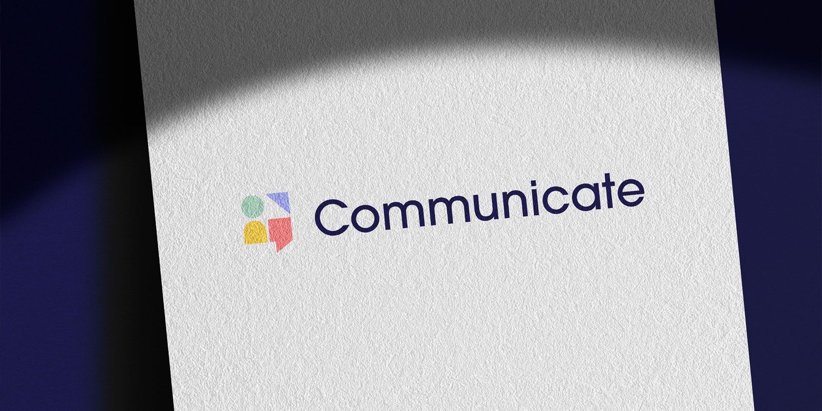 Communicate Training Co Branding Logo Design Paper Mockup 2