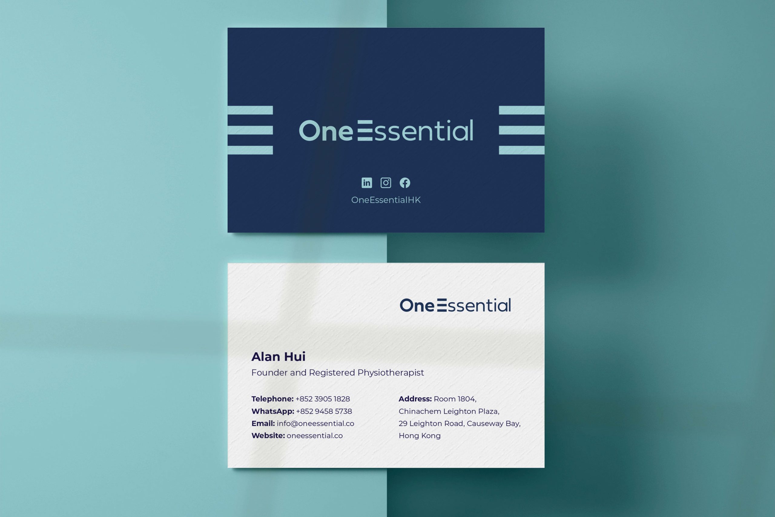OneEssential Branding Business Card Design EN