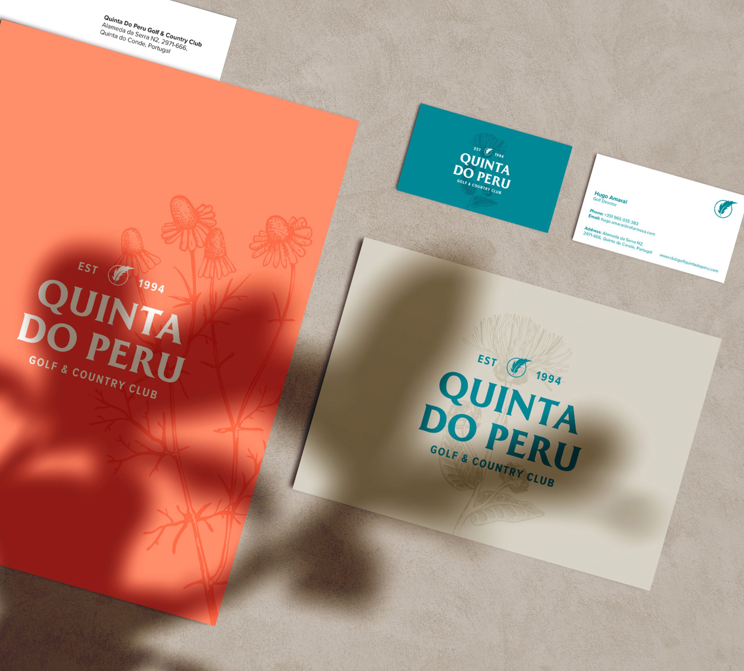 Quinta Do Peru Rebrand Stationery Set