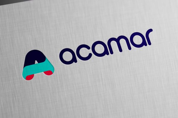 Acamar Logo printed on textured paper