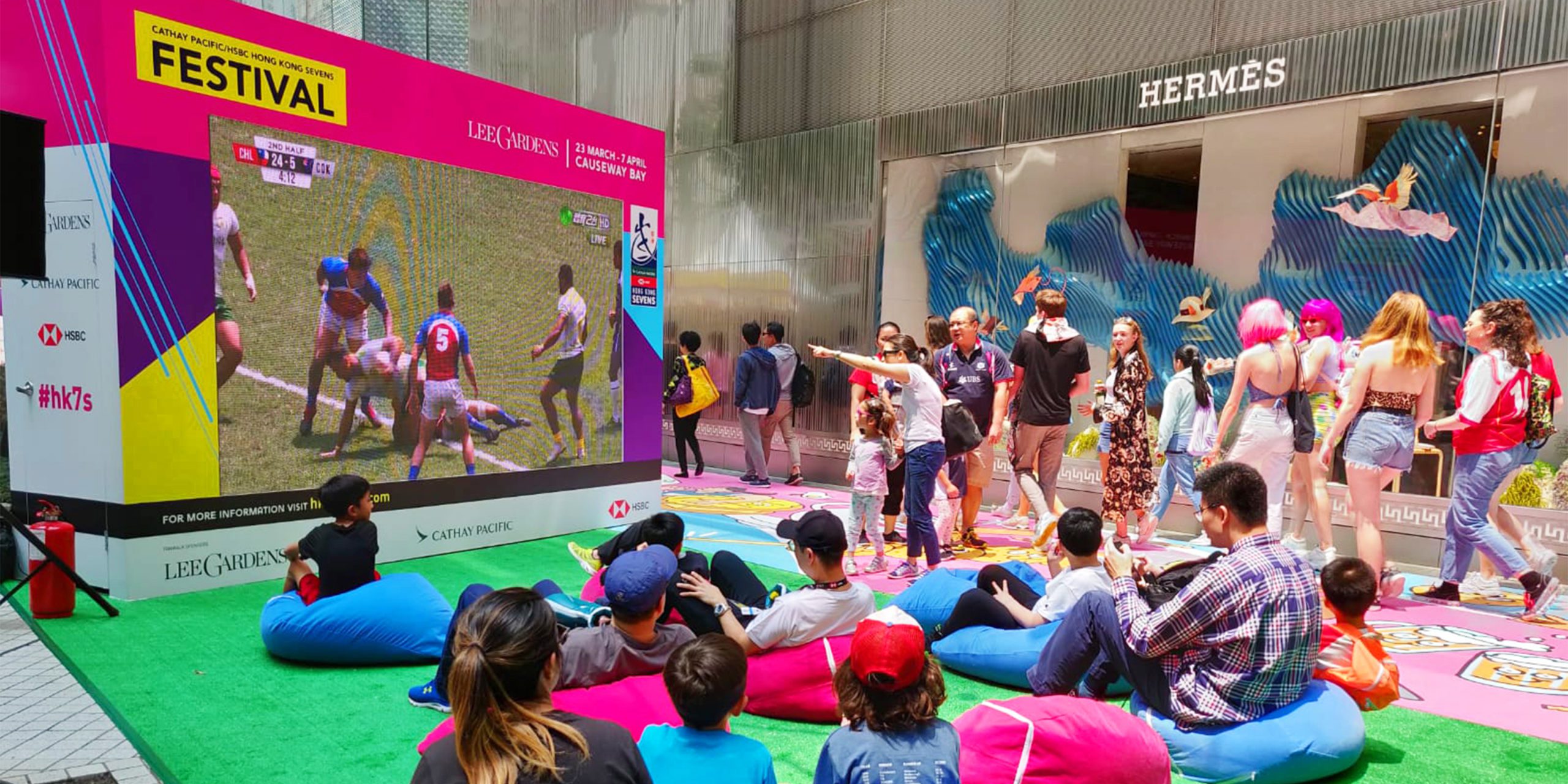 Hong Kong Sevens Festival Events Branding Marketing 2019 Outdoor Screens