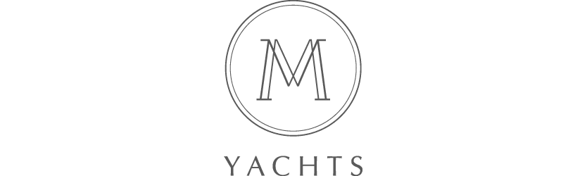 M Yachts Logo grayscale